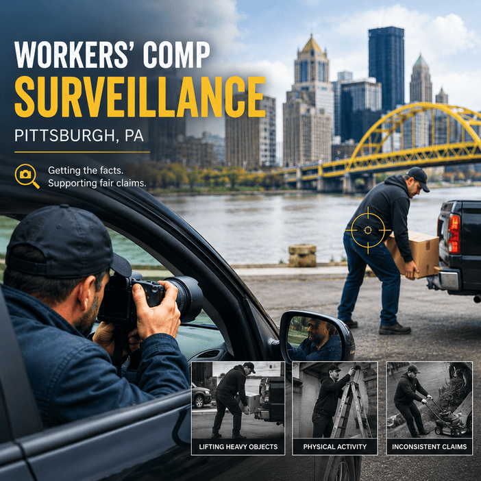 Workers Comp Surveillance & Evidence Collection in Pittsburgh, PA