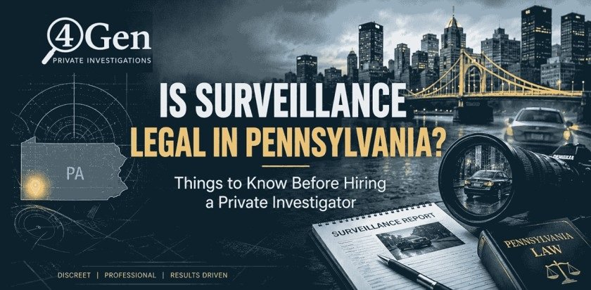 Is Surveillance Investigation Legal in Pennsylvania? Things to Know Before Hiring a Private Investigator